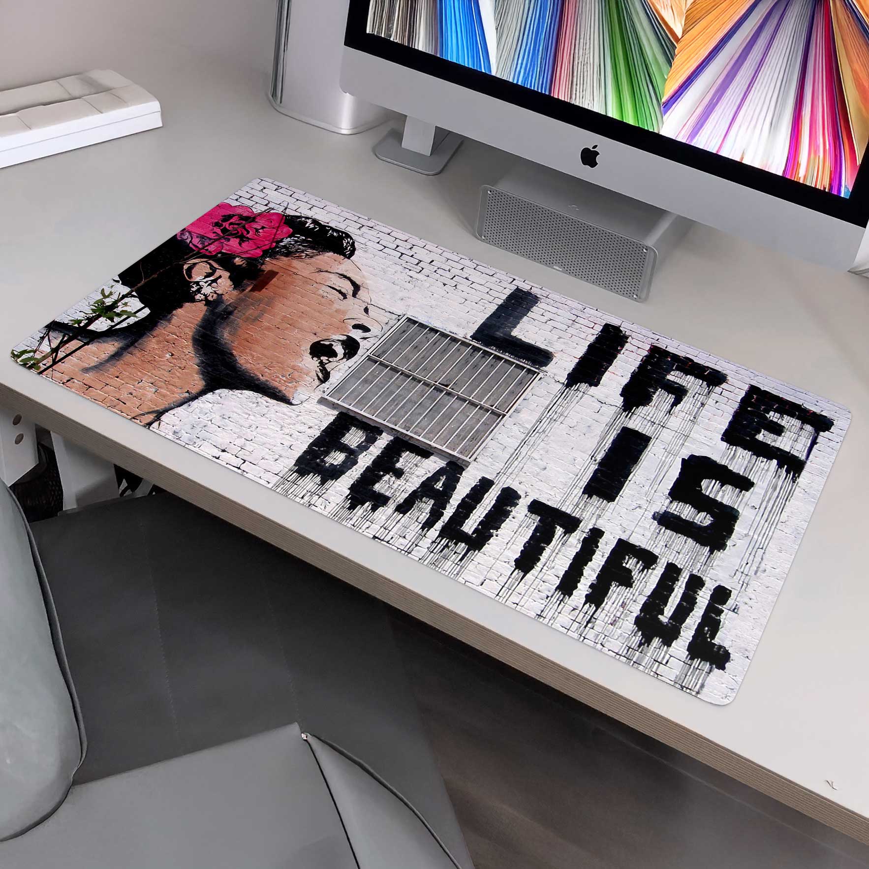 Banksy “Life Is Beautiful” Gaming Mat